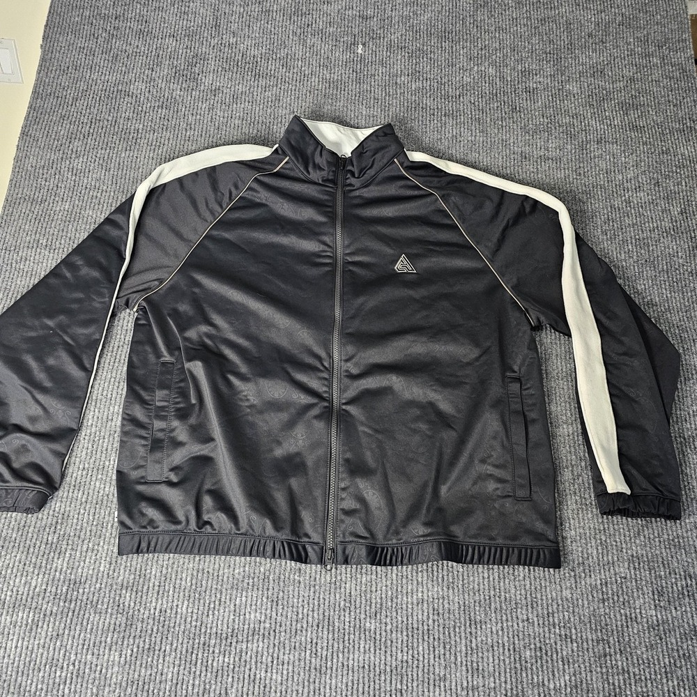 Nike Giannis Jacket Mens XL Black Paisley Basketball Move To Zero DQ5660-010